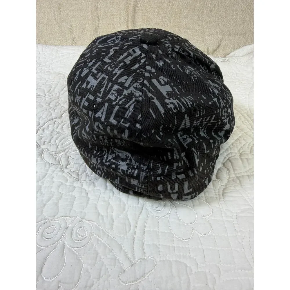 Metal Mulisha Black L XL Flexfit Fitted Cap Hat Motocross BMX Streetwear Logo